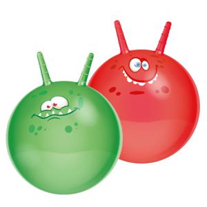 Skippyballen Funny Faces - set van 2 - 45 cm - buitenspeelgoed voor kleine kinderen