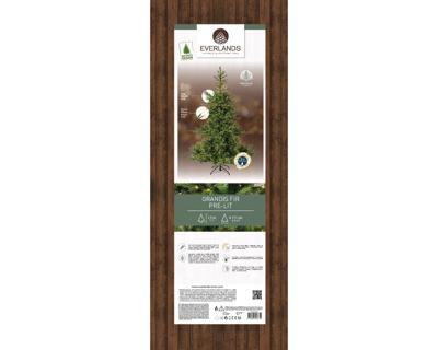 Grandis fir kunstkerstboom prelit verlicht dia. 111-H150 cm groen/warm wit - Everlands