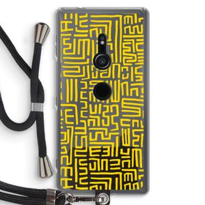 Majorelle Blue Print: Sony Xperia XZ2 Transparant Hoesje met koord