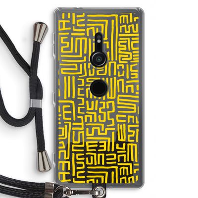 Majorelle Blue Print: Sony Xperia XZ2 Transparant Hoesje met koord