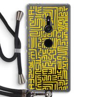 Majorelle Blue Print: Sony Xperia XZ2 Transparant Hoesje met koord