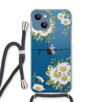 Daisies: iPhone 13 Transparant Hoesje met koord