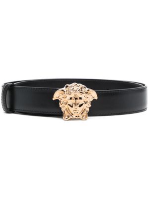 Versace ceinture La Medusa en cuir - Noir