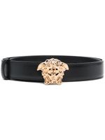 Versace ceinture La Medusa en cuir - Noir