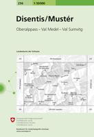 Wandelkaart - Topografische kaart 256 Disentis/Mustér | Swisstopo