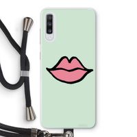 Kusje: Samsung Galaxy A70 Transparant Hoesje met koord