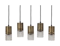 BePureHome Hanglamp 'Sprinkle' 5-lamps, kleur Antique Brass