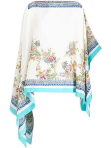 ETRO foulard en soie à fleurs - Blanc