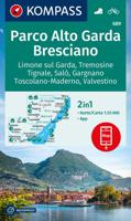 Wandelkaart 689 Parco Alto Garda Bresciano | Kompass - thumbnail