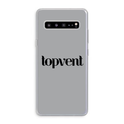 Topvent Grijs Zwart: Samsung Galaxy S10 5G Transparant Hoesje