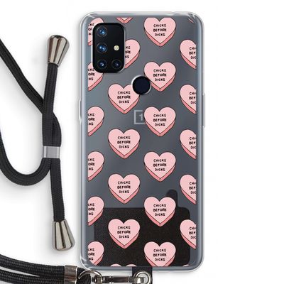 Chicks before dicks: OnePlus Nord N10 5G Transparant Hoesje met koord