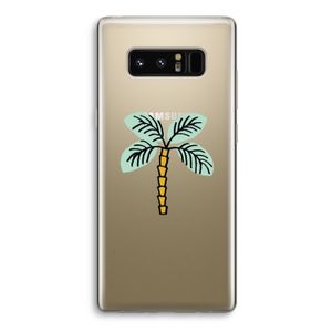 Palmboom: Samsung Galaxy Note 8 Transparant Hoesje