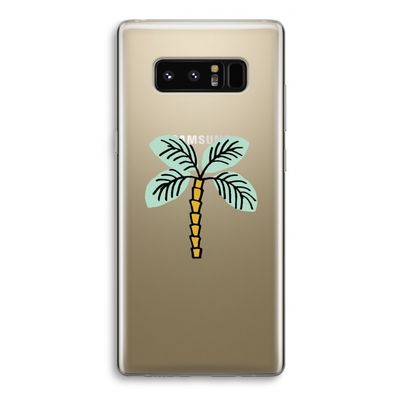 Palmboom: Samsung Galaxy Note 8 Transparant Hoesje