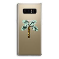 Palmboom: Samsung Galaxy Note 8 Transparant Hoesje