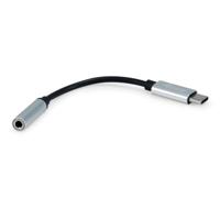 Equip 133474 usb-c to 3.5mm audio dac adapter, usb-c, 3.5 mm, male/female, 0.15 m, black, silver