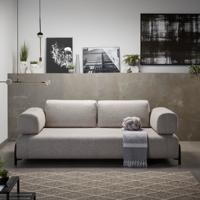 Kave Home 3-zits Bank 'Compo' Met Blad, kleur Beige