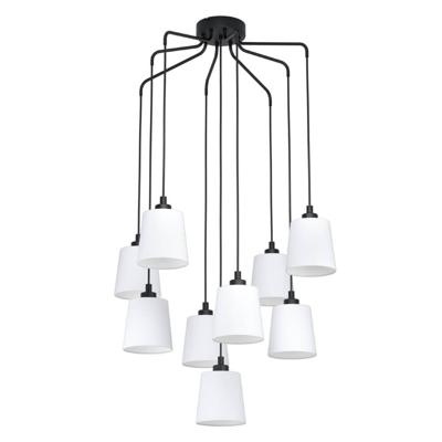 Stars of Light Zwarte hanglampBernabetta met wit glas - 39738