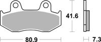 BREMBO Remblokken, voor de moto, Road Organisch 07HO1505