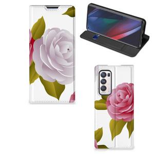 OPPO Find X3 Neo Smart Cover Roses