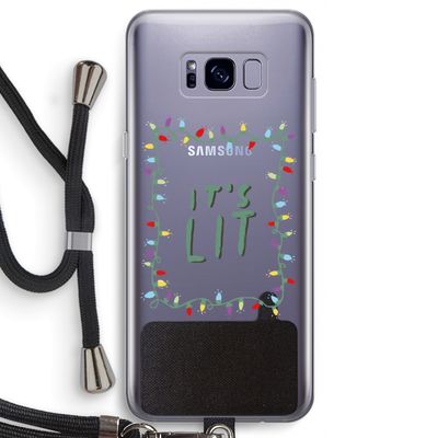 It's Lit: Samsung Galaxy S8 Transparant Hoesje met koord