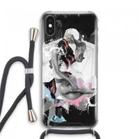 Camouflage de sommeil: iPhone XS Max Transparant Hoesje met koord