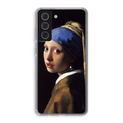 The Pearl Earring: Samsung Galaxy S21 FE Transparant Hoesje