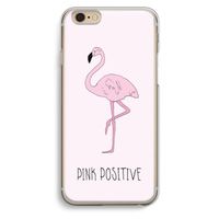 Pink positive: iPhone 6 / 6S Transparant Hoesje