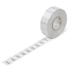 WAGO 210-854 210-854 Etiketten voor thermotransferprinter Markeringsvlak: 28 x 28 mm Zilver Aantal markeringen: 500 500 stuk(s)