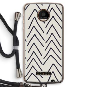 Marrakech Arrows: Motorola Moto Z Force Transparant Hoesje met koord