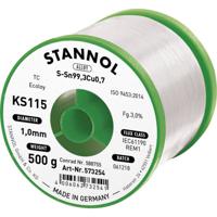 Stannol KS115 Soldeertin, loodvrij Spoel Sn99,3Cu0,7 ROM1 500 g 1 mm - thumbnail