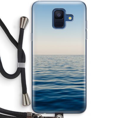 Water horizon: Samsung Galaxy A6 (2018) Transparant Hoesje met koord