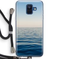Water horizon: Samsung Galaxy A6 (2018) Transparant Hoesje met koord