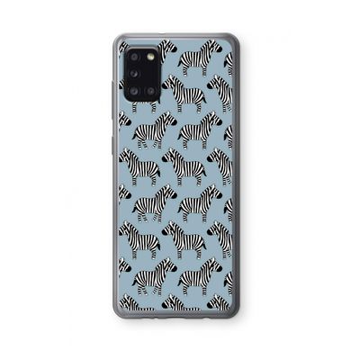 Zebra: Samsung Galaxy A31 Transparant Hoesje