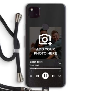 Music Player: Pixel 4a 5G Transparant Hoesje met koord