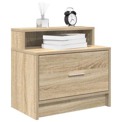 Nachtkastjes 2 st met lade 51x31x47 cm sonoma eikenkleurig