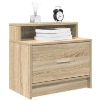 Nachtkastjes 2 st met lade 51x31x47 cm sonoma eikenkleurig