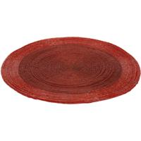 Placemat - rood - D35 cm - kunststof - rond - onderlegger