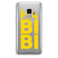 Habibi Blue: Samsung Galaxy S9 Transparant Hoesje