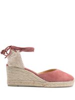 Castañer espadrilles compensées Carina 60 - Rose - thumbnail