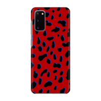 Red Leopard: Volledig geprint Samsung Galaxy S20 Hoesje