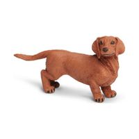 Plastic hond Teckel speelfiguur