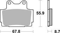BREMBO Remblokken, voor de moto, Road Gesinterd Metaal 07YA12SA