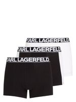 Karl Lagerfeld lot de trois boxers à logo Bold - Noir - thumbnail