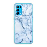 Blauw marmer: Oppo Find X3 Lite Transparant Hoesje