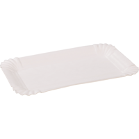 Schaal | karton | rechthoekig | 16x10cm | wit | 2000 stuks