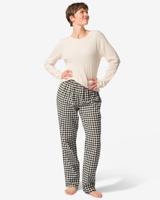 HEMA Damespyjama ruiten zwart (zwart)