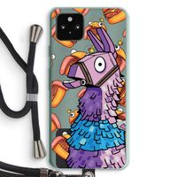 Loot Burger: Pixel 5a 5G Transparant Hoesje met koord