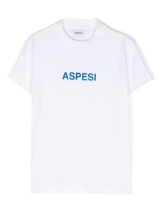 Aspesi Kids t-shirt en coton à logo imprimé - Blanc