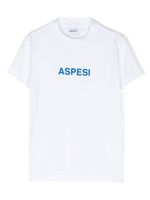 Aspesi Kids t-shirt en coton à logo imprimé - Blanc