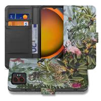 Stijlvol Jungle Design Book Case met Pasjes Hoesje voor Samsung Galaxy Xcover 7 Pro in PU-Leer